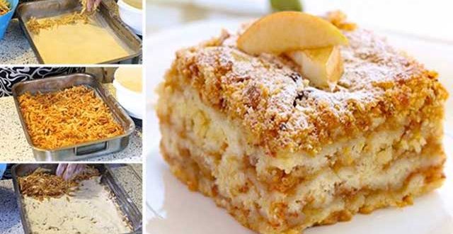Gestreuter Tassenkuchen mit Äpfeln Rezept – Kochen Rezepte